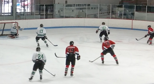 B3 Spiders vs. Spitfires Green, April 8, 2018, at Bloomington Ice Gardens