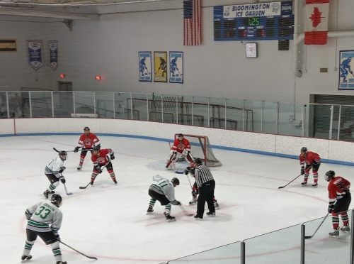 B3 Spiders vs. Spitfires Green, April 8, 2018, at Bloomington Ice Gardens