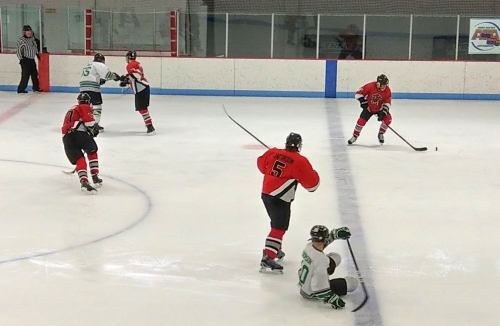 B3 Spiders vs. Spitfires Green, April 8, 2018, at Bloomington Ice Gardens