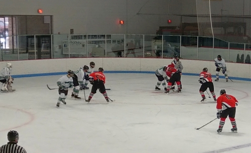 B3 Spiders vs. Spitfires Green, April 8, 2018, at Bloomington Ice Gardens