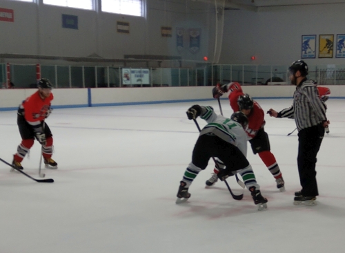 B3 Spiders vs. Spitfires Green, April 8, 2018, at Bloomington Ice Gardens