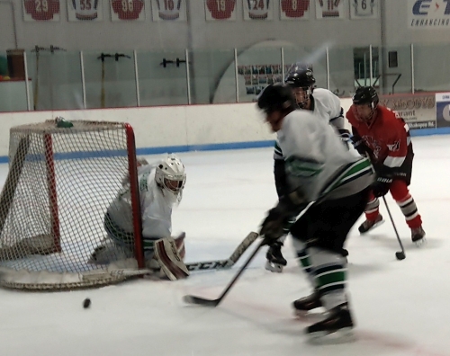 B3 Spiders vs. Spitfires Green, April 8, 2018, at Bloomington Ice Gardens