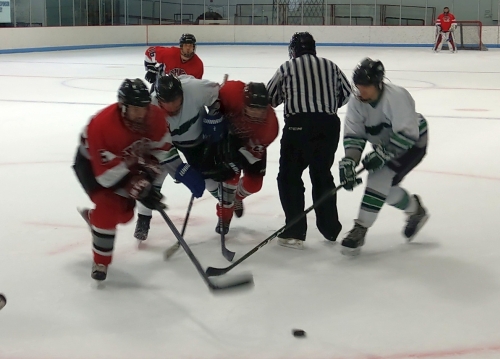 B3 Spiders vs. Spitfires Green, April 8, 2018, at Bloomington Ice Gardens