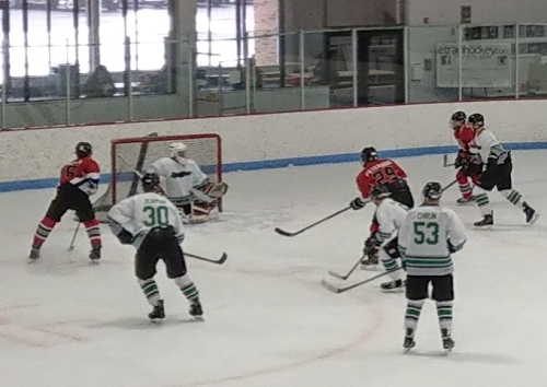 B3 Spiders vs. Spitfires Green, April 8, 2018, at Bloomington Ice Gardens