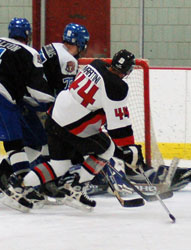 Left winger Lee Martini’s third-period shorthanded goal. Photo: Julie Berris
