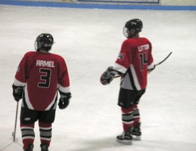 The defensive squad demonstrating what it did best all night: stand around. Mike Armel (3), left and Jeremy Litton (14).