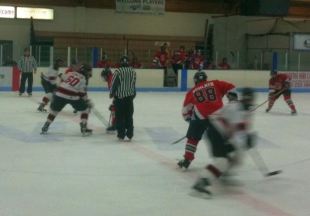 Spiders a little late on the draw, vs. former Spider Dave Schaefer and the Diablos.