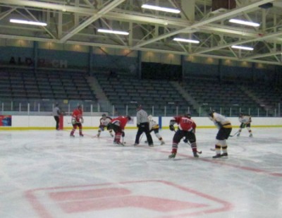 The opening faceoff